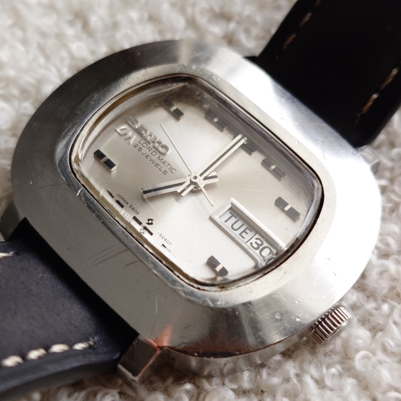 Seiko Lord Matic 25 Jewels Automatic “TV Dial” Vintage Watch Japan 1970s Rare - Picture 7 of 11